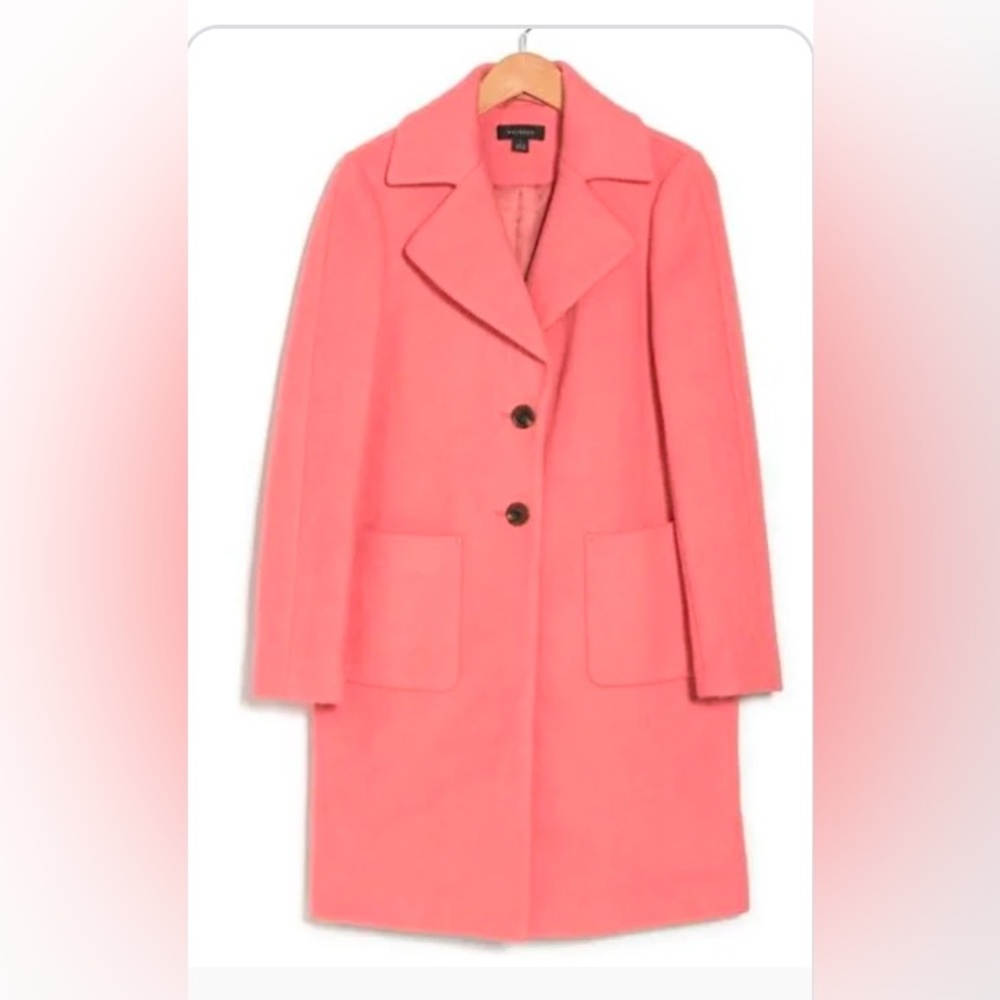 Halogen Pink Pea Coat